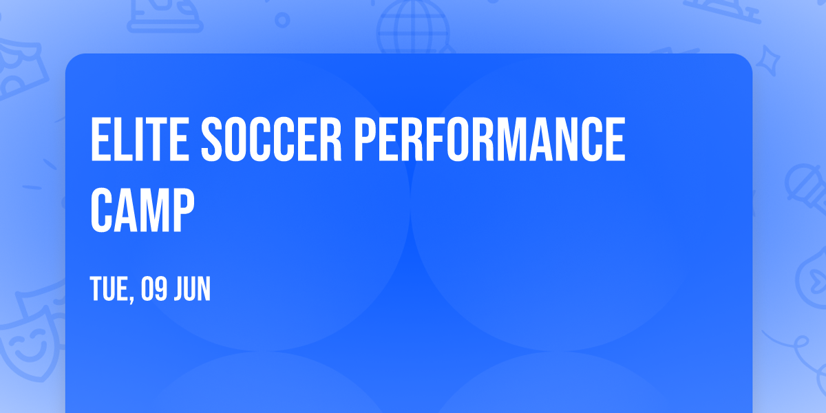 Elite Soccer Performance Camp