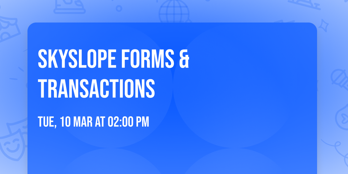 Skyslope Forms & Transactions