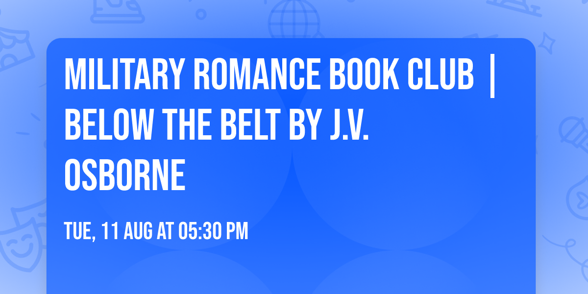 Military Romance Book Club | Below the Belt by J.V. Osborne