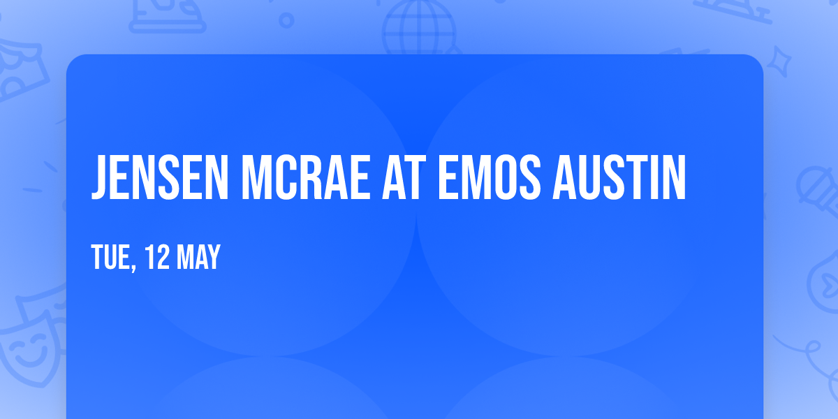 Jensen McRae at Emos Austin
