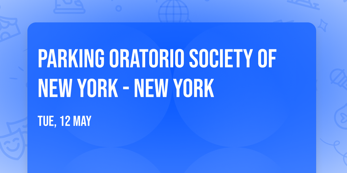 Parking Oratorio Society of New York - New York