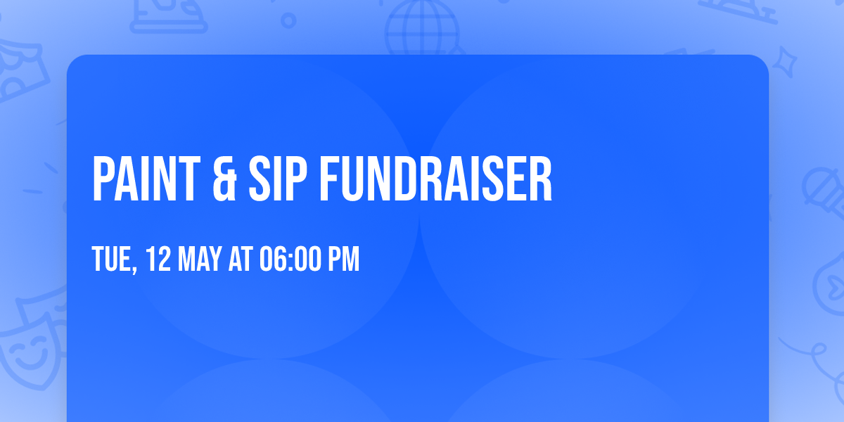 Paint & Sip fundraiser