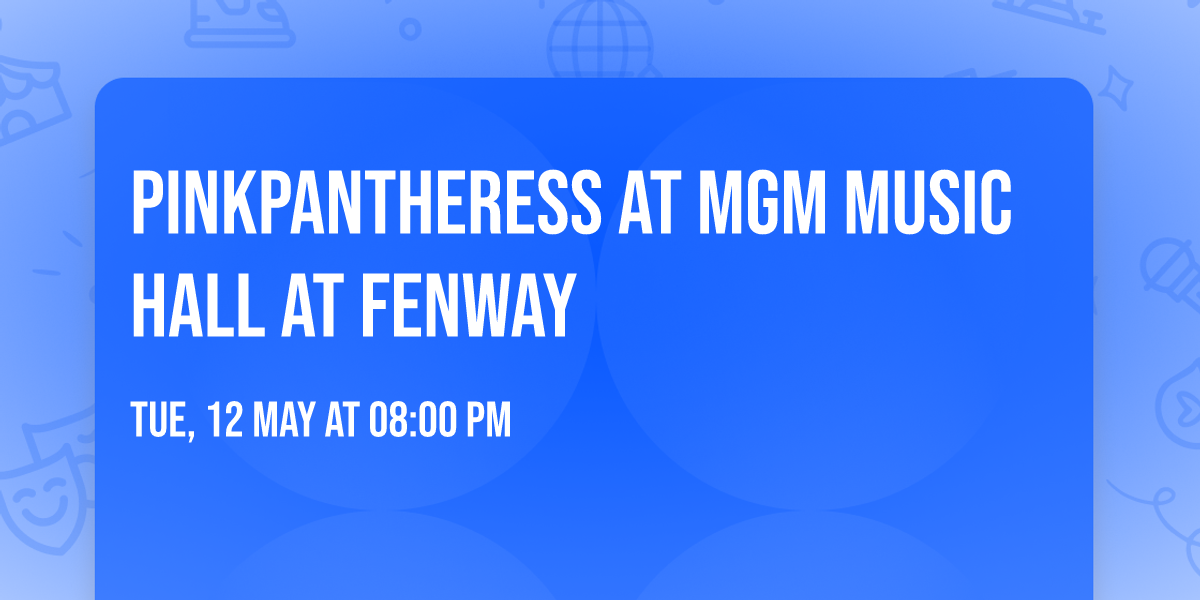 PinkPantheress at MGM Music Hall at Fenway