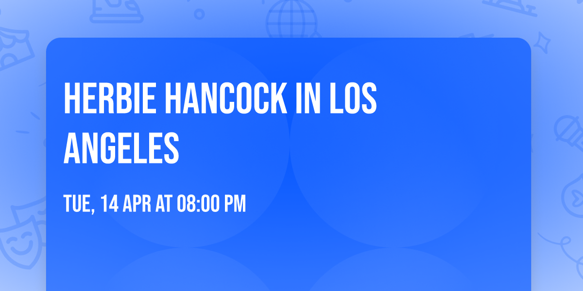 Herbie Hancock in Los Angeles