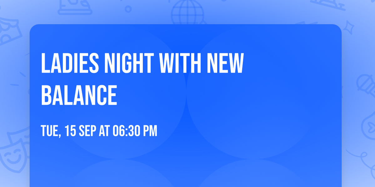 Ladies Night with New Balance
