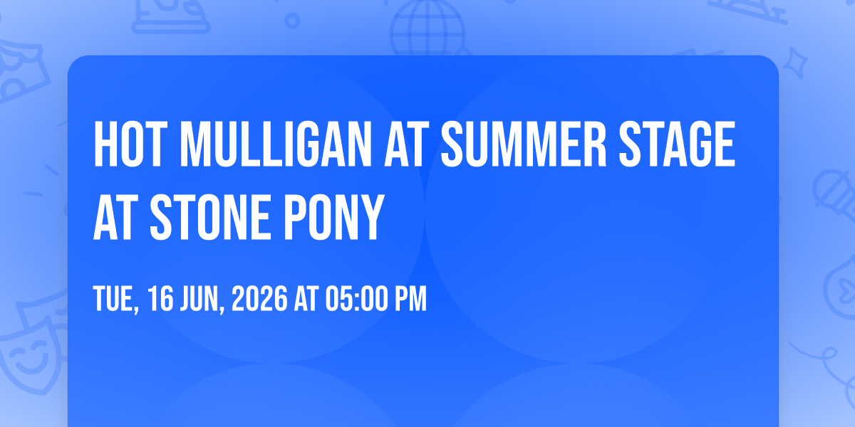 Hot Mulligan at Summer Stage at Stone Pony