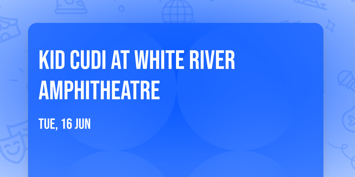 Kid Cudi at White River Amphitheatre