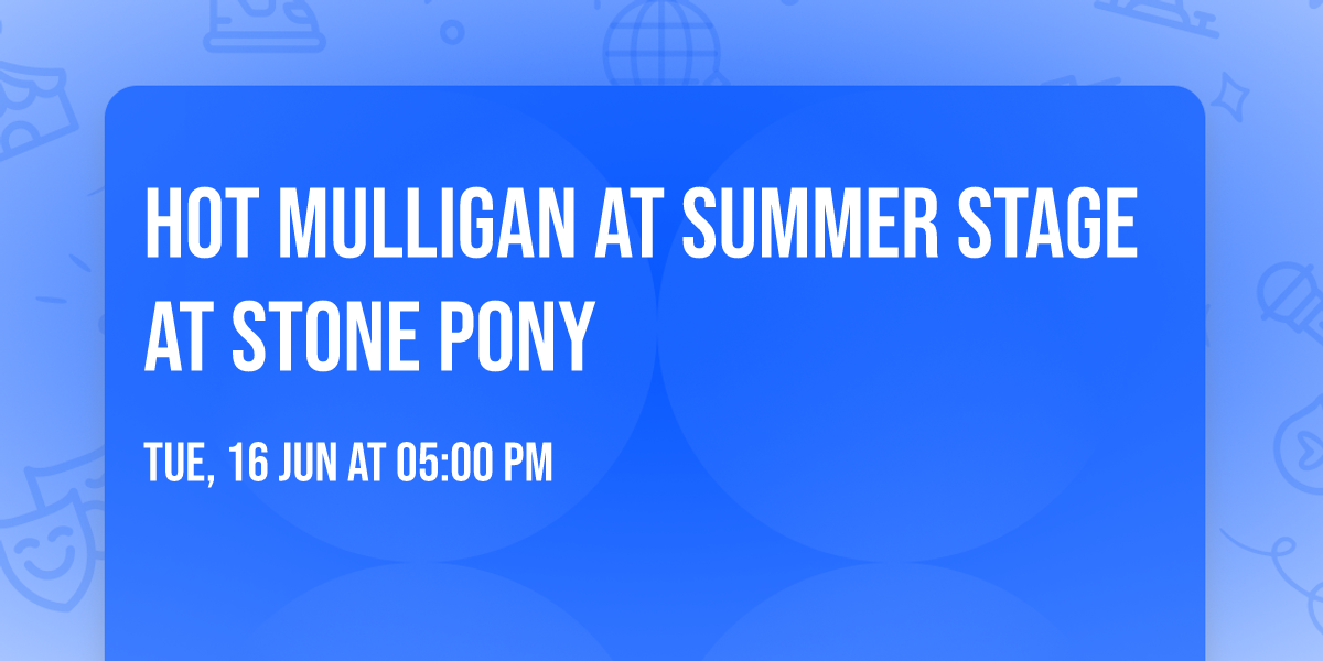 Hot Mulligan at Summer Stage at Stone Pony
