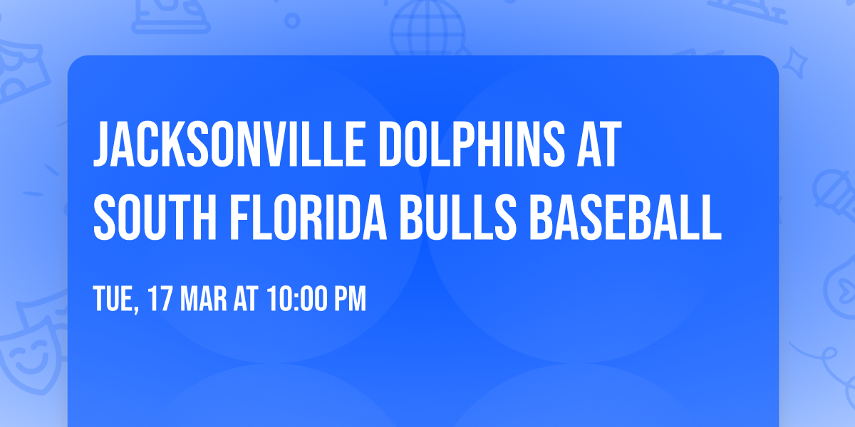 Jacksonville Dolphins at South Florida Bulls Baseball