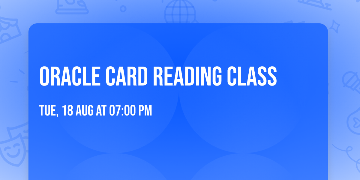 Oracle Card Reading Class