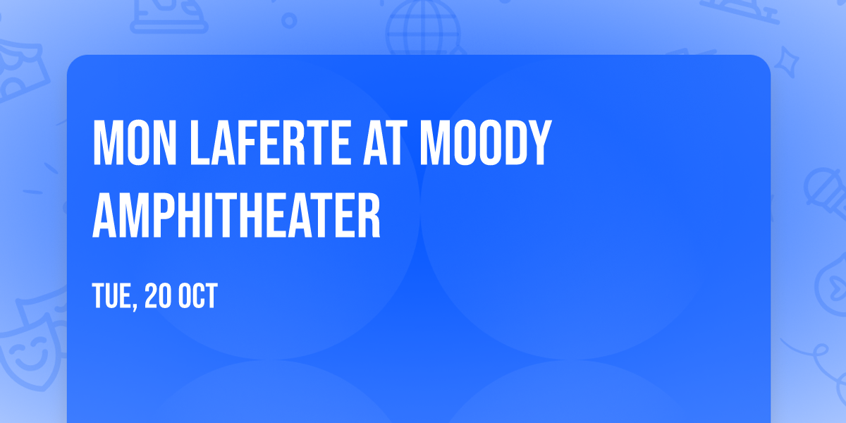 Mon Laferte at Moody Amphitheater