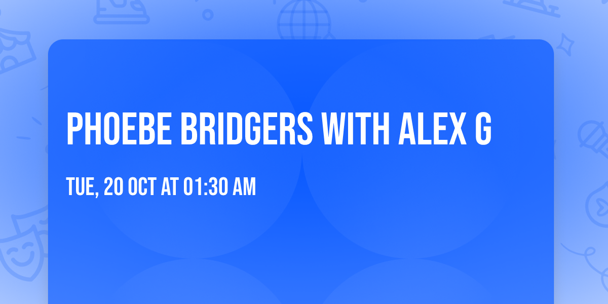 Phoebe Bridgers with Alex G