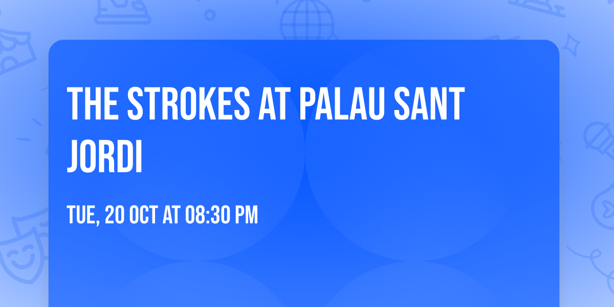 The Strokes at Palau Sant Jordi