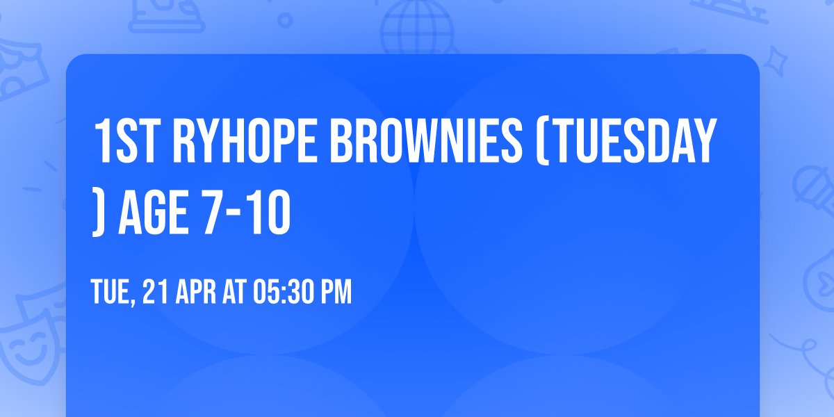 1st Ryhope Brownies (Tuesday) age 7-10
