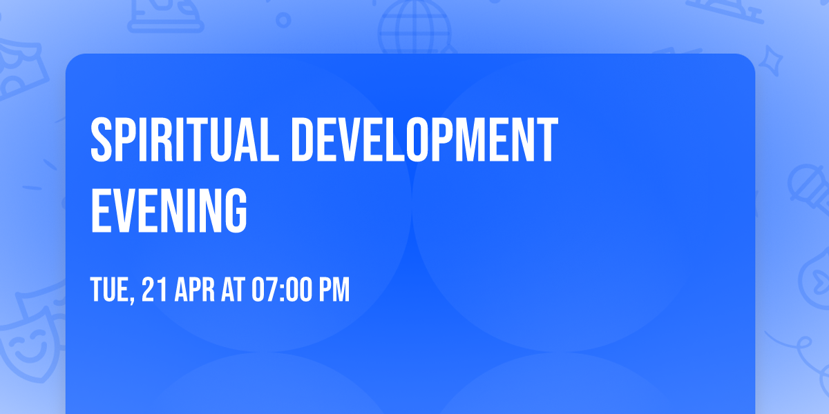 Spiritual Development Evening