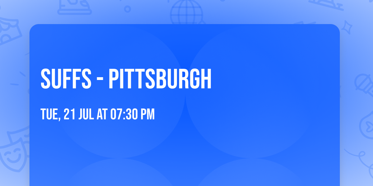Suffs - Pittsburgh