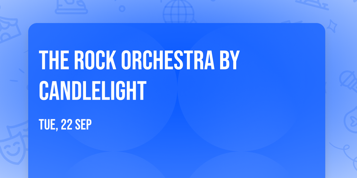 The Rock Orchestra By Candlelight