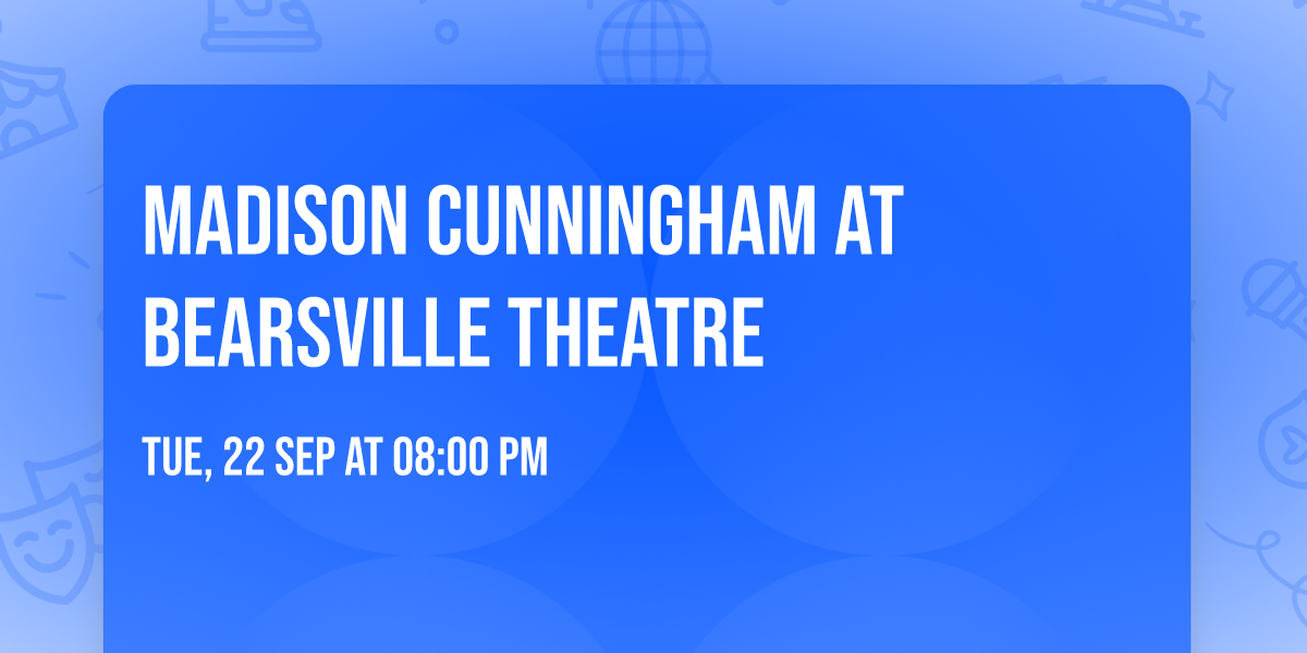 Madison Cunningham at Bearsville Theatre