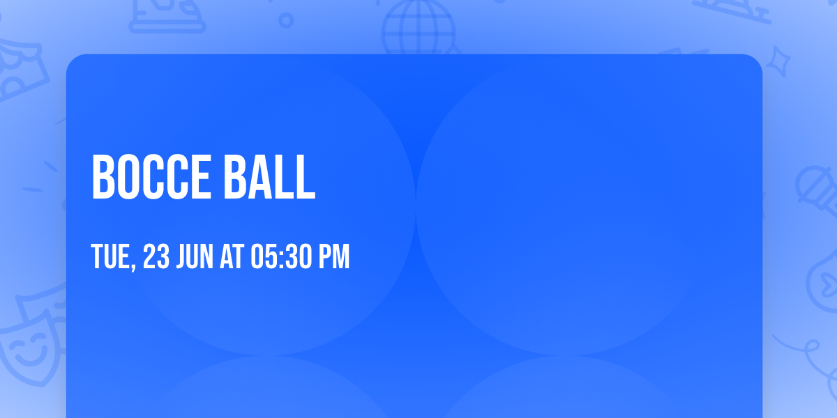 Bocce ball
