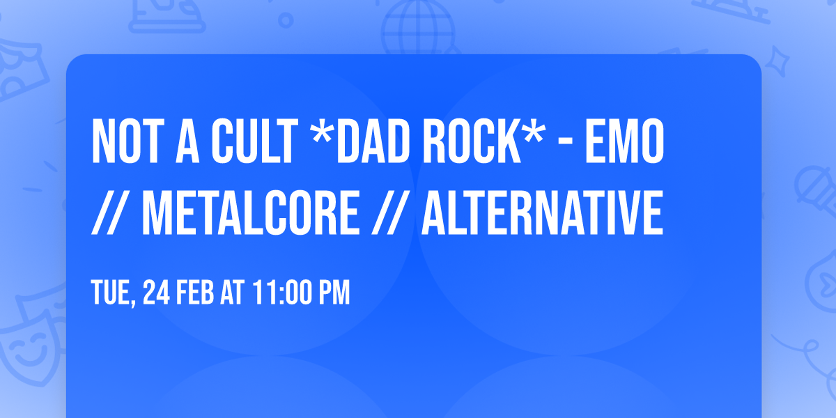 NOT A CULT *Dad Rock* - Emo \/\/ Metalcore \/\/ Alternative