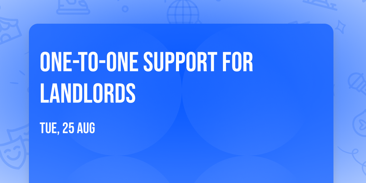 One-to-one support for landlords