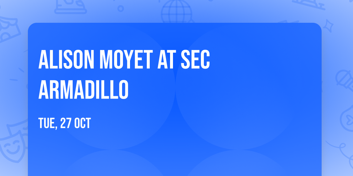 Alison Moyet at SEC Armadillo