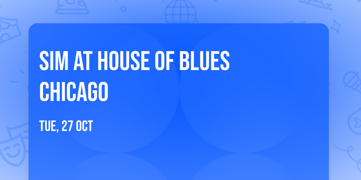 SiM at House of Blues Chicago