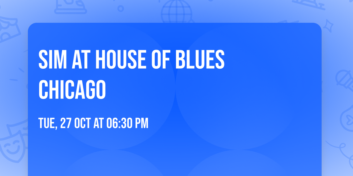 SiM at House of Blues Chicago