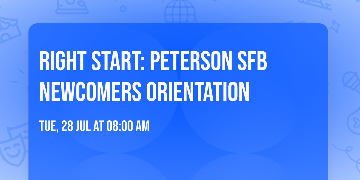 Right Start: Peterson SFB Newcomers Orientation