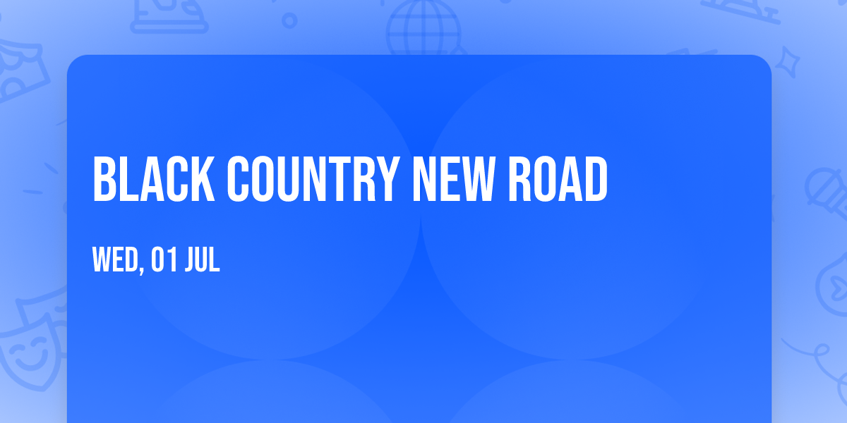 Black Country  New Road