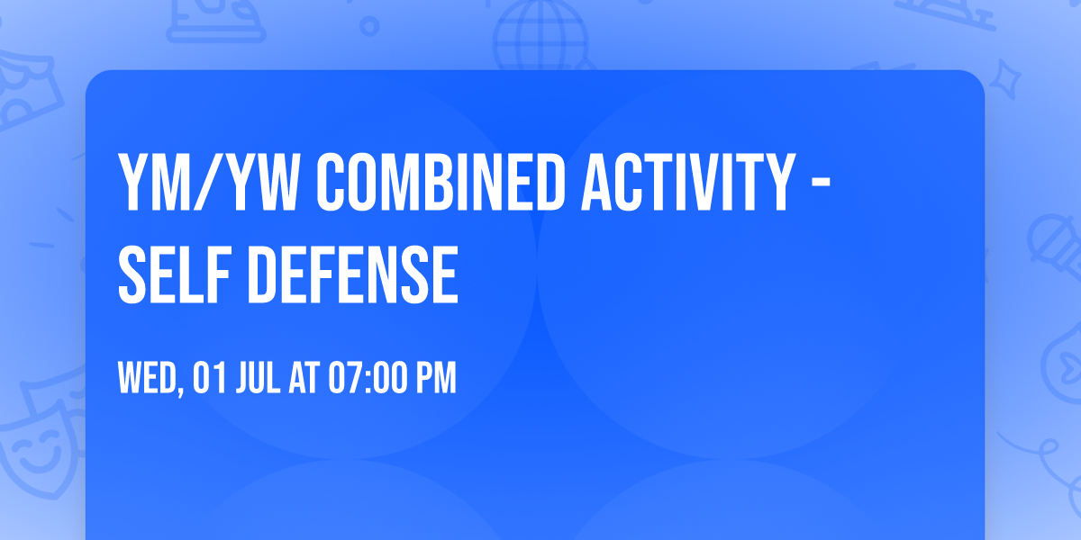 YM\/YW Combined activity - Self Defense