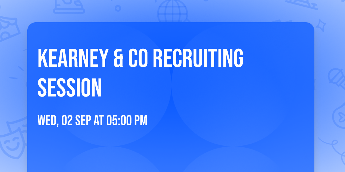 Kearney & Co Recruiting Session