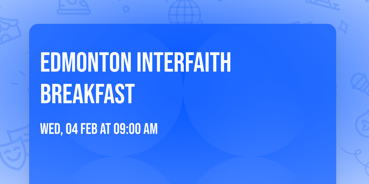 Edmonton Interfaith Breakfast