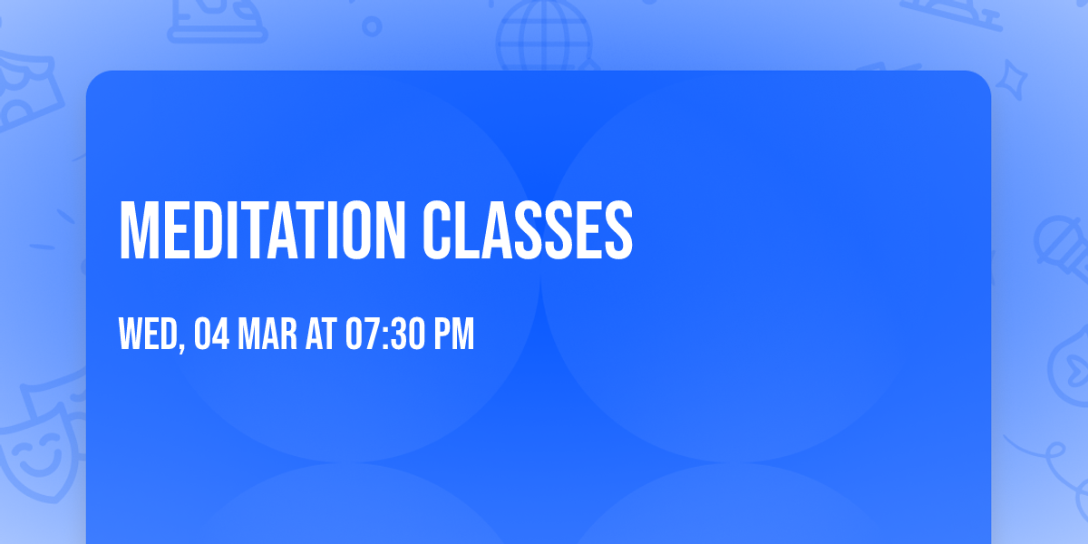 Meditation classes 