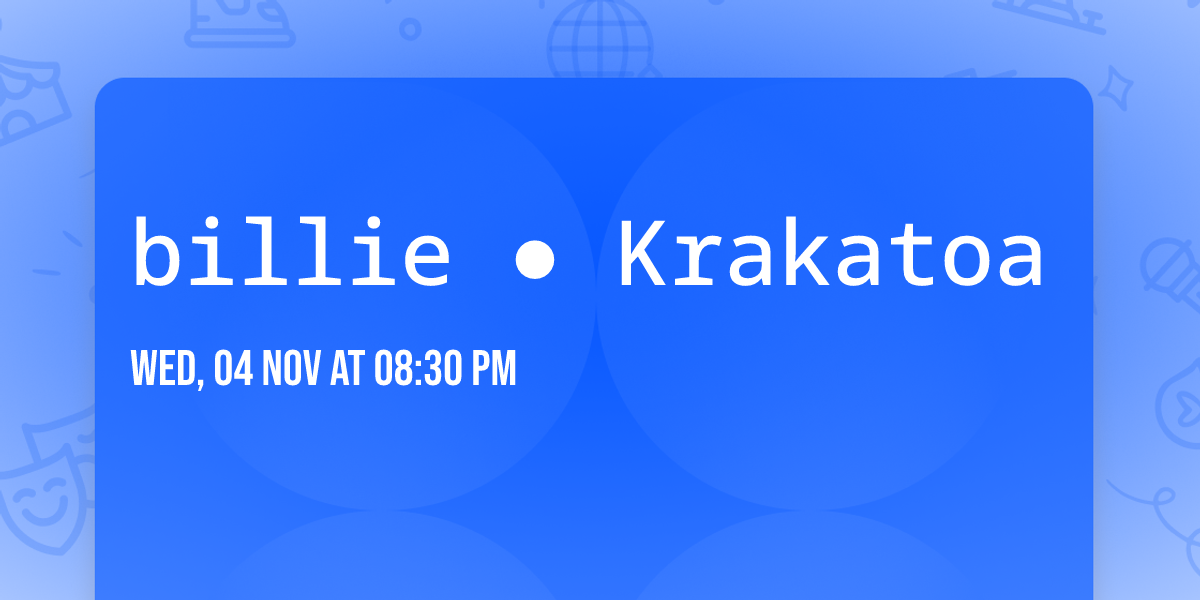 billie \u25cf Krakatoa