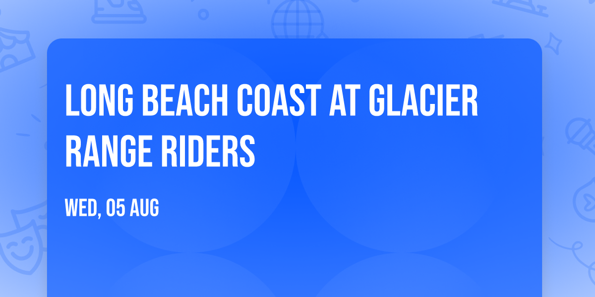 Long Beach Coast at Glacier Range Riders