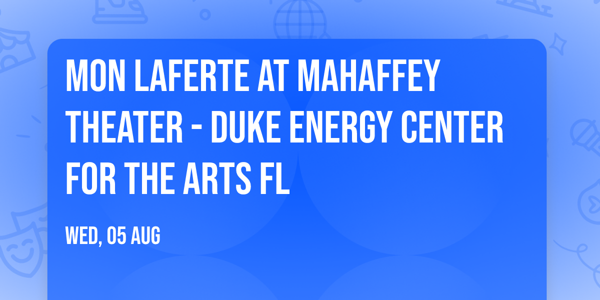 Mon Laferte at Mahaffey Theater - Duke Energy Center for the Arts FL