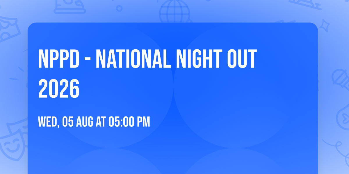 NPPD - National Night Out 2026
