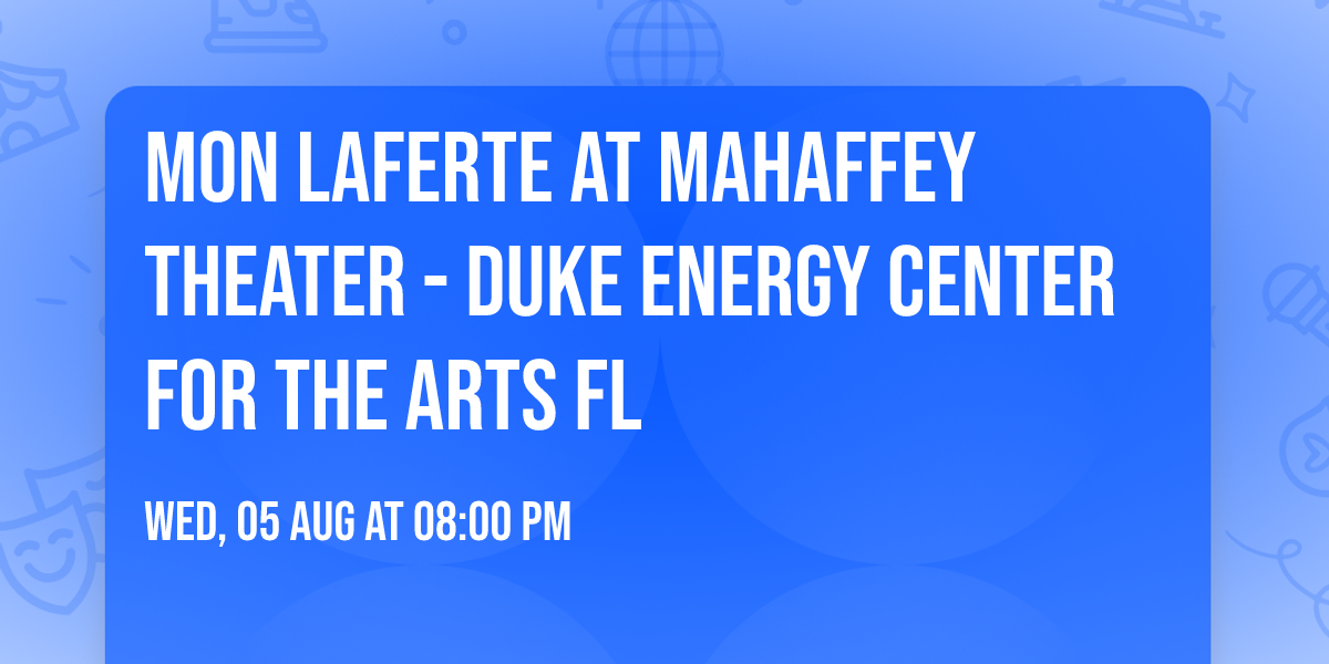 Mon Laferte at Mahaffey Theater - Duke Energy Center for the Arts FL
