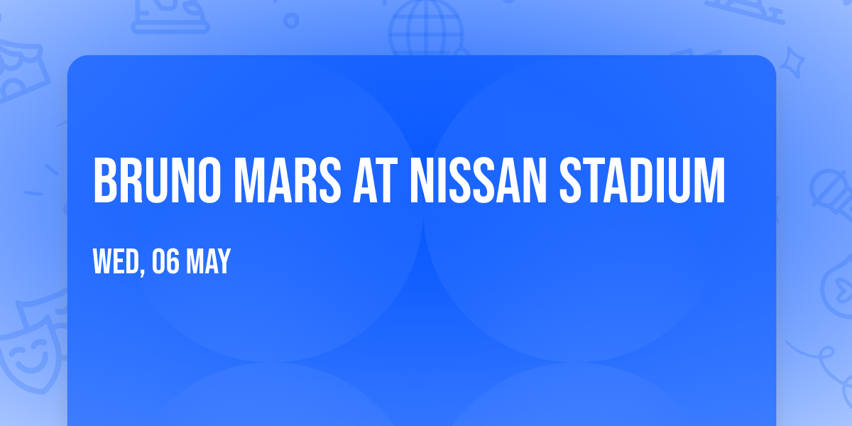 Bruno Mars at Nissan Stadium