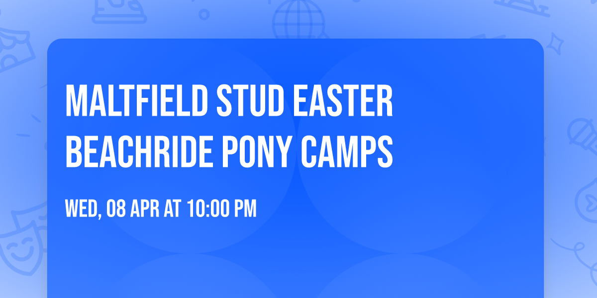 Maltfield Stud Easter Beachride Pony Camps