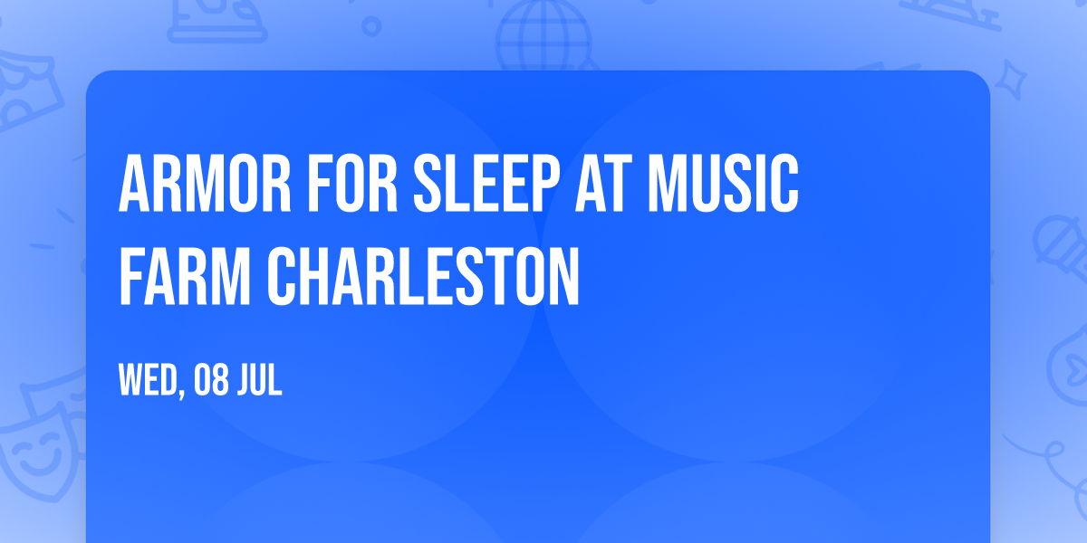 Armor For Sleep at Music Farm Charleston