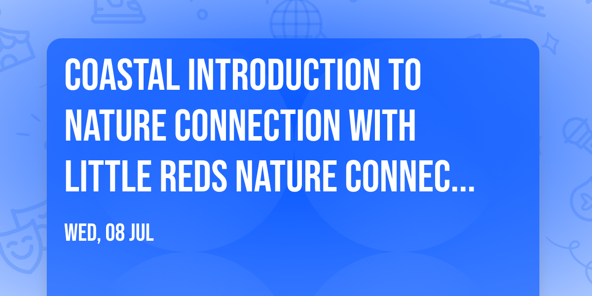 Coastal introduction to nature connection with Little Reds Nature Connection
