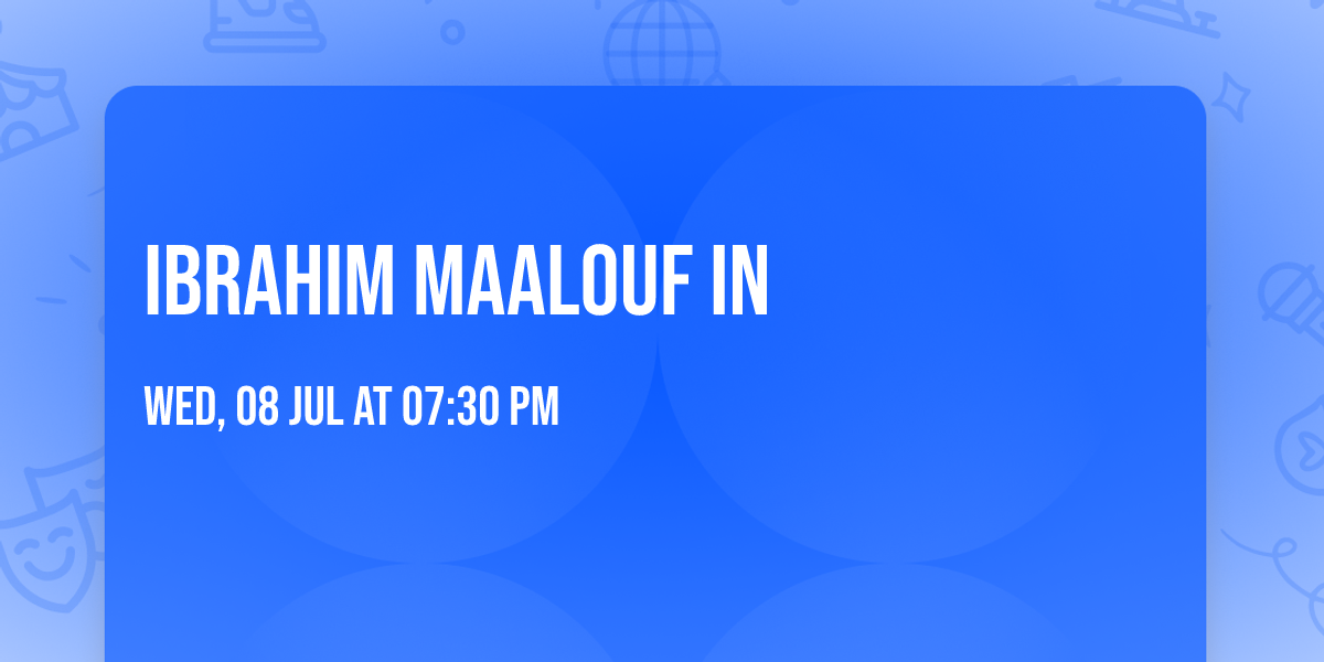 Ibrahim Maalouf in