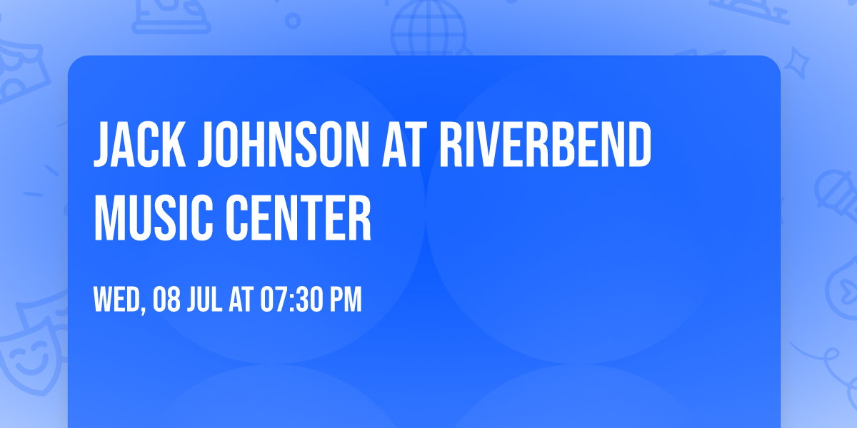 Jack Johnson at Riverbend Music Center