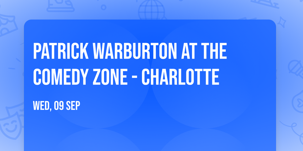 Patrick Warburton at The Comedy Zone - Charlotte