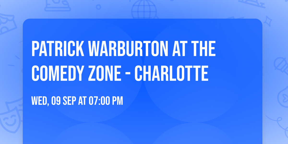 Patrick Warburton at The Comedy Zone - Charlotte