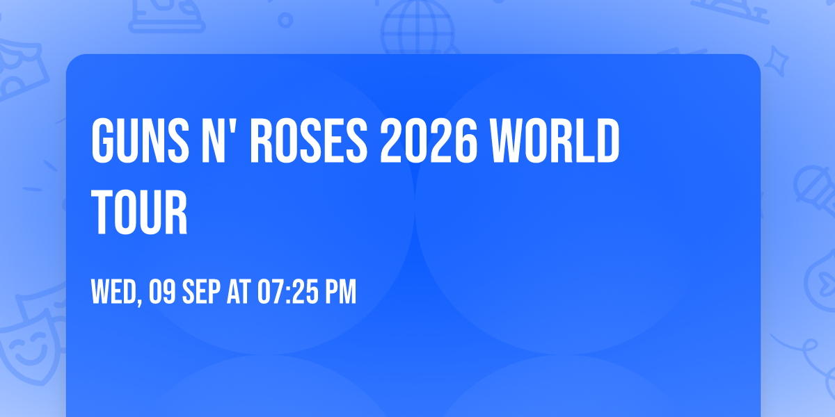 Guns N' Roses 2026 World Tour