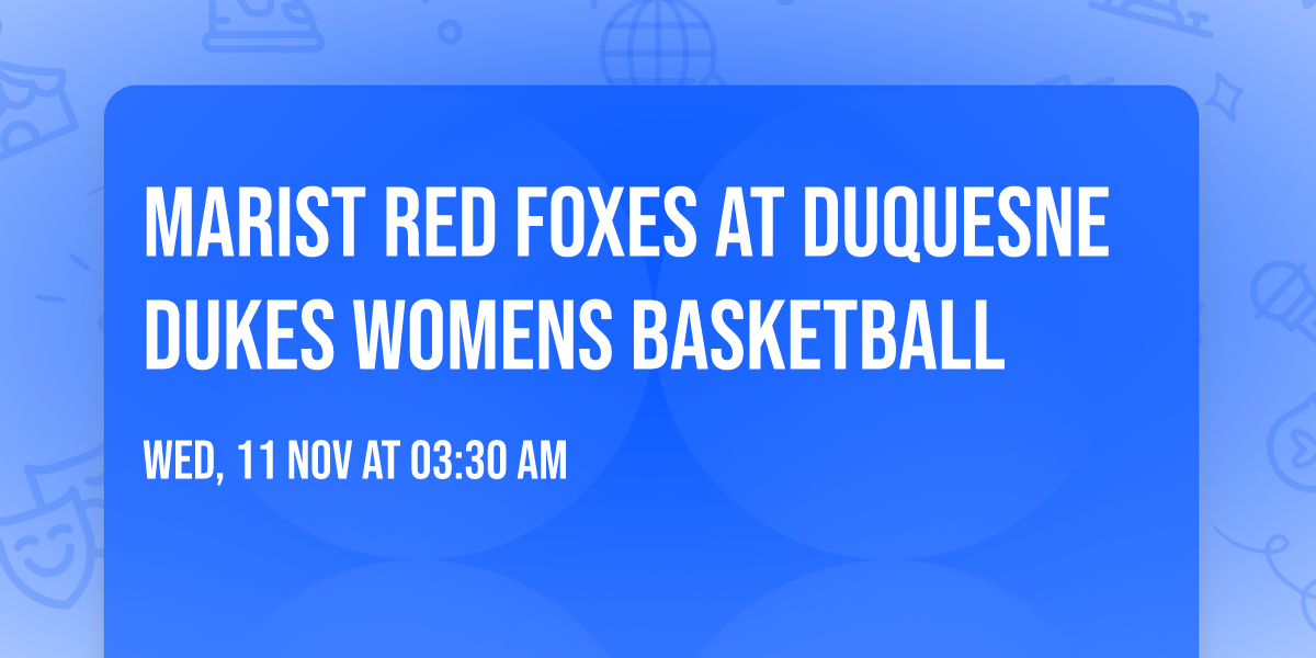 Marist Red Foxes at Duquesne Dukes Womens Basketball