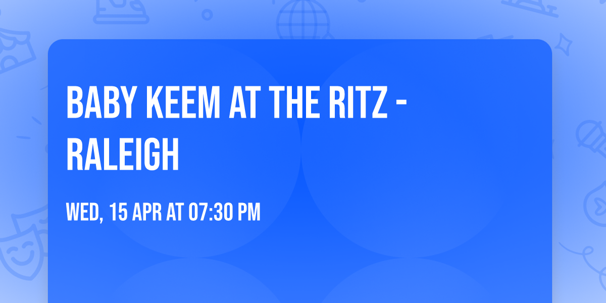 Baby Keem at The Ritz - Raleigh